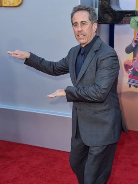 Jerry Seinfeld arrives at the Los Angeles Premiere Of Netflix's 'Unfrosted' held at The Egyptian Theatre Hollywood on April 30, 2024 in Hollywood, Los Angeles, California, United States.  clipart