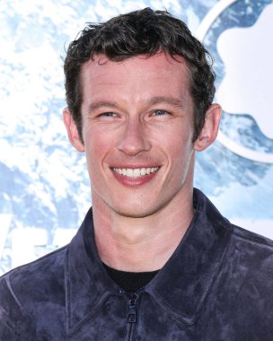 Callum Turner arrives at the Montblanc Meisterstuck 100th Anniversary Gallery held at Paramour Estate on May 1, 2024 in Silver Lake, Los Angeles, California, United States.  clipart