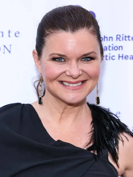 stock image Heather Tom arrives at The John Ritter Foundation For Aortic Health's 'Evening From the Heart Gala' 2024 held at the Sunset Room Hollywood on May 9, 2024 in Hollywood, Los Angeles, California, United States