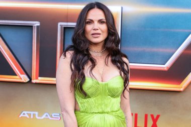  Lana Parrilla arrives at the Los Angeles Premiere Of Netflix's 'Atlas' held at The Egyptian Theatre Hollywood on May 20, 2024 in Hollywood, Los Angeles, California, United States.  clipart