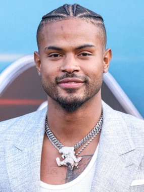 Trevor Jackson, 20 Mayıs 2024 'te Hollywood' da Hollywood, Los Angeles, Kaliforniya 'da düzenlenen Netflix' in 'Atlas' ının Los Angeles galasına geldi.. 