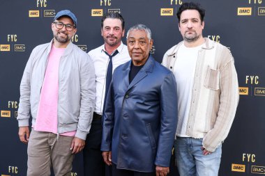 Ryan Maldonado, Skeet Ulrich, Giancarlo Esposito and Eduardo Javier Canto arrive at the AMC Networks to Host Emmy FYC Event 'AMC Presents: Storytelling Uncompromised' held at the Wolf Theatre on May 21, 2024 in Los Angeles, California, United States. clipart
