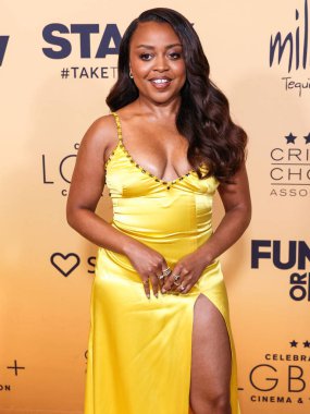 Quinta Brunson, 7 Haziran 2024 'te Fairmont Century Plaza Oteli' nde düzenlenen LGBTQ + Sinema ve Televizyon Eleştirmenleri Kutlaması 'na katıldı..