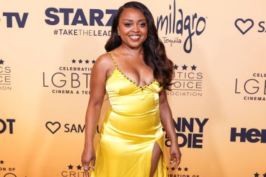 Quinta Brunson, 7 Haziran 2024 'te Fairmont Century Plaza Oteli' nde düzenlenen LGBTQ + Sinema ve Televizyon Eleştirmenleri Kutlaması 'na katıldı..