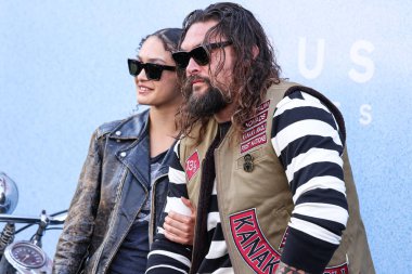 Lola Iolani Momoa and father Jason Momoa arrive at the Los Angeles Premiere Of Focus Features' 'The Bikeriders' held at the TCL Chinese Theatre IMAX on June 17, 2024 in Hollywood, Los Angeles, California, United States. clipart