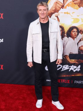 William Zabka arrives at the Los Angeles Special Screening Of Netflix's 'Cobra Kai' Season 6 - Part 1 held at the Autry Museum of the American West at Griffith Park on July 17, 2024 in Los Angeles, California, United States.  clipart