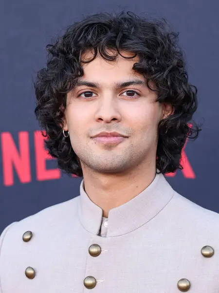 stock image Xolo Mariduena arrives at the Los Angeles Special Screening Of Netflix's 'Cobra Kai' Season 6 - Part 1 held at the Autry Museum of the American West at Griffith Park on July 17, 2024 in Los Angeles, California, United States.