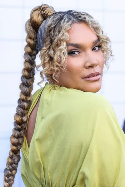 stock image Emmy Raver-Lampman arrives at the Los Angeles Premiere Of Netflix's 'The Umbrella Academy' Season 4 - The Final Season held at The Egyptian Theatre Hollywood on August 5, 2024 in Hollywood, Los Angeles, California, United States. 