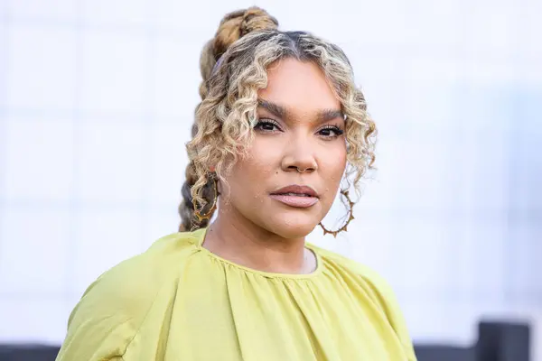 stock image Emmy Raver-Lampman arrives at the Los Angeles Premiere Of Netflix's 'The Umbrella Academy' Season 4 - The Final Season held at The Egyptian Theatre Hollywood on August 5, 2024 in Hollywood, Los Angeles, California, United States. 