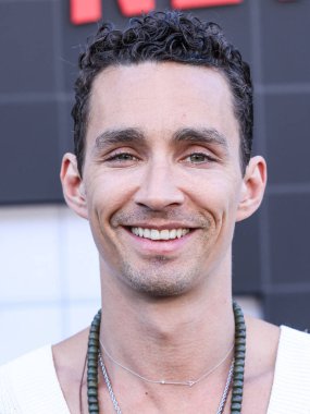 Robert Sheehan arrives at the Los Angeles Premiere Of Netflix's 'The Umbrella Academy' Season 4 - The Final Season held at The Egyptian Theatre Hollywood on August 5, 2024 in Hollywood, Los Angeles, California, United States. clipart