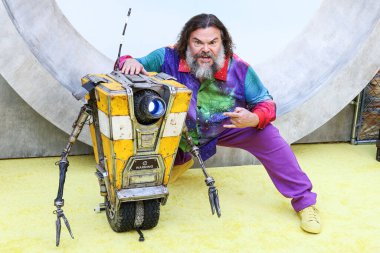 Jack Black, 6 Ağustos 2024 'te Hollywood, Los Angeles, Kaliforniya, ABD' deki TCL Çin Tiyatrosu IMAX 'ta düzenlenen Lionsgate Film' Borderlands 'in Özel Los Angeles Fan Etkinliği' ne ulaştı.. 
