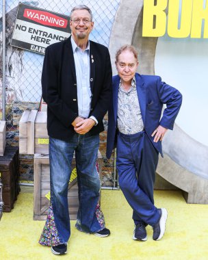 Penn Fraser Jillette ve Raymond Joseph Teller komedi ikilisi Penn & Teller, 6 Ağustos 2024 'te Hollywood, Los Angeles, Kaliforniya' da düzenlenen TCL Çin Tiyatrosu IMAX 'ta Lionsgate Films' Borderlands 'in Özel Los Angeles Fan Etkinliği' ne geldiler.
