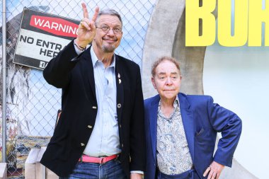 Penn Fraser Jillette ve Raymond Joseph Teller komedi ikilisi Penn & Teller, 6 Ağustos 2024 'te Hollywood, Los Angeles, Kaliforniya' daki TCL Çin Tiyatrosu IMAX 'ta düzenlenen Lionsgate Films' Borderlands 'in Özel Los Angeles Fan Etkinliği' ne geldiler.