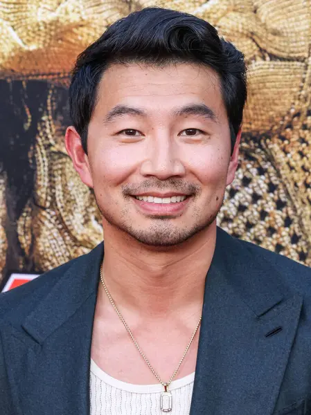 stock image Simu Liu arrives at the Los Angeles Premiere Of Amazon MGM Studios' 'Jackpot!' held at the TCL Chinese Theatre IMAX on August 13, 2024 in Hollywood, Los Angeles, California, United States. 