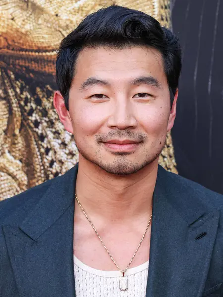 stock image Simu Liu arrives at the Los Angeles Premiere Of Amazon MGM Studios' 'Jackpot!' held at the TCL Chinese Theatre IMAX on August 13, 2024 in Hollywood, Los Angeles, California, United States. 