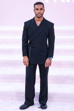 Lucien Laviscount arrives at the Los Angeles Premiere Of Netflix's 'Emily In Paris' Season 4 Part 1 held at The Egyptian Theatre Hollywood on August 14, 2024 in Hollywood, Los Angeles, California, United States.  clipart