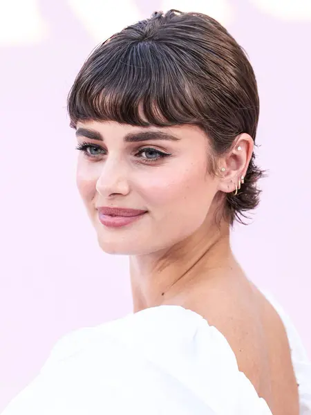 stock image Taylor Hill arrives at the Los Angeles Premiere Of Netflix's 'Emily In Paris' Season 4 Part 1 held at The Egyptian Theatre Hollywood on August 14, 2024 in Hollywood, Los Angeles, California, United States. 