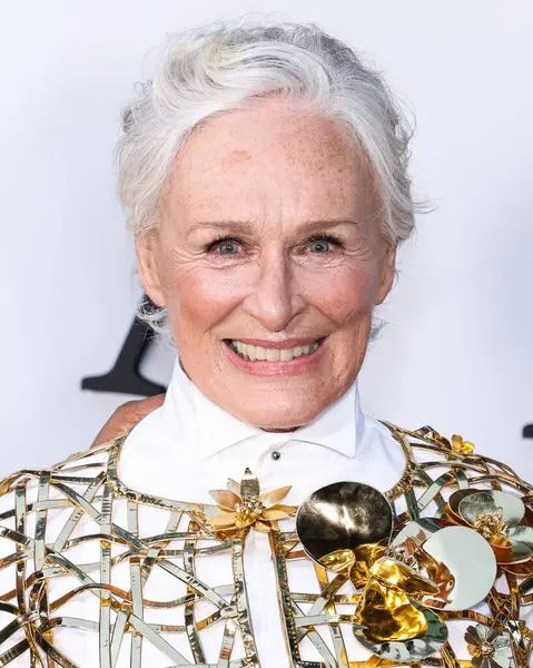 stock image Glenn Close wearing an Oscar De La Renta outfit, Gianvito Rossi shoes, and Handsome Stockholm gloves arrives at the Los Angeles Premiere Of Netflix's 'The Deliverance' held at the Netflix Tudum Theater on August 28, 2024 in Hollywood, Los Angeles