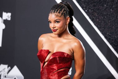 Halle Bailey, 11 Eylül 2024 'te UBS Arena' da düzenlenen 2024 MTV Video Müzik Ödülleri 'ne ulaştı..