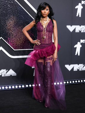 Muni Long, 11 Eylül 2024 'te UBS Arena' da düzenlenen 2024 MTV Video Müzik Ödülleri 'ne ulaştı..