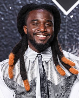Shaboozey arrives at the 2024 MTV Video Music Awards held at UBS Arena on September 11, 2024 in Elmont, New York, United States. 