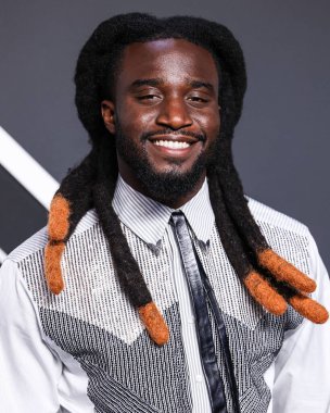 Shaboozey arrives at the 2024 MTV Video Music Awards held at UBS Arena on September 11, 2024 in Elmont, New York, United States. 