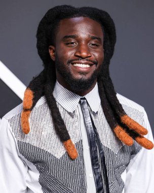 Shaboozey arrives at the 2024 MTV Video Music Awards held at UBS Arena on September 11, 2024 in Elmont, New York, United States. 