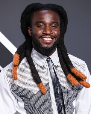 Shaboozey arrives at the 2024 MTV Video Music Awards held at UBS Arena on September 11, 2024 in Elmont, New York, United States. 