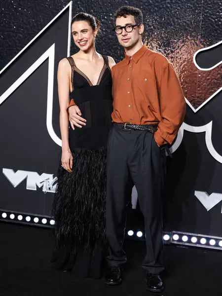 stock image Margaret Qualley and Jack Antonoff arrive at the 2024 MTV Video Music Awards held at UBS Arena on September 11, 2024 in Elmont, New York, United States. 