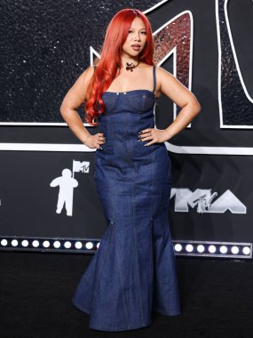 Thuy arrives at the 2024 MTV Video Music Awards held at UBS Arena on September 11, 2024 in Elmont, New York, United States.  clipart