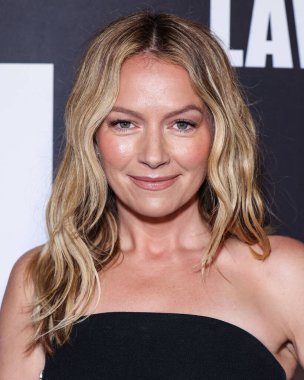 Becki Newton arrives at Netflix's 'The Lincoln Lawyer' Season 3 Celebration With A Taste Of Los Angeles' Iconic Street Foods held at Los Angeles Center Studios on October 10, 2024 in Los Angeles, California, United States. clipart