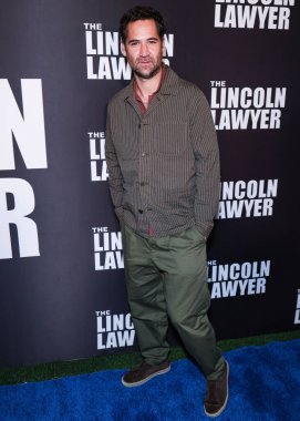 Manuel Garcia-Rulfo arrives at Netflix's 'The Lincoln Lawyer' Season 3 Celebration With A Taste Of Los Angeles' Iconic Street Foods held at Los Angeles Center Studios on October 10, 2024 in Los Angeles, California, United States. clipart