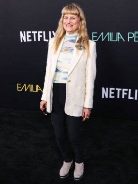 Catherine Hardwicke, 21 Ekim 2024 'te Hollywood' da Hollywood, Los Angeles, Kaliforniya, ABD 'de düzenlenen Netflix' in 'Emilia Perez' adlı filminin Los Angeles galasına geldi..