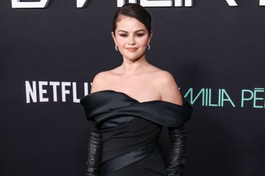 Elie Saab 'ı giyen Selena Gomez, 21 Ekim 2024' te Hollywood 'da Hollywood, Los Angeles, Kaliforniya, ABD' de düzenlenen Netflix 'in' Emilia Perez 'inin Los Angeles galasına geldi..