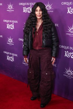 Cher, Santa Monica İskelesi 'nde 24 Ekim 2024' te Santa Monica, Los Angeles, Kaliforniya, ABD 'de düzenlenen' KOOZA 'adlı kırmızı halı prömiyerine geldi..