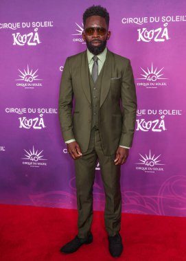 Jimmy Akingbola, Cirque du Soleil 'in' KOOZA 'kırmızı halı galasına 24 Ekim 2024 tarihinde Santa Monica, Los Angeles, Kaliforniya, ABD' de gerçekleştirildi..