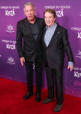 Tim Allen ve Martin Short, 24 Ekim 2024 'te Santa Monica İskelesi' nde düzenlenen Cirque du Soleil 'in' KOOZA 'adlı kırmızı halı galasına geldiler..