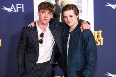 Harry Marcus ve Louis Ashbourne Serkis, 25 Ekim 2024 'te TCL Çin Tiyatrosu IMAX' te düzenlenen Sony Pictures 'Here' ın 2024 AFI Fest Dünya Premiere Gösterimi 'ne geldiler..