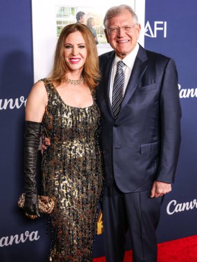 Leslie Zemeckis and husband Robert Zemeckis arrive at the 2024 AFI Fest - World Premiere Screening Of Sony Pictures' 'Here' held at the TCL Chinese Theatre IMAX on October 25, 2024 in Hollywood, Los Angeles, California, United States. clipart