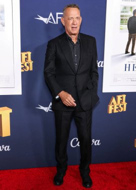 Tom Hanks, 25 Ekim 2024 'te Hollywood, Los Angeles, Kaliforniya, ABD' deki TCL Çin Tiyatrosu IMAX 'ta düzenlenen Sony Pictures' Here 'ın 2024 Dünya Gala Gösterimi' ne geldi..