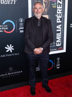 Francois Truffart, Netflix 'in' Emilia Perez 'adlı filminin açılış gecesi galası için 29 Ekim 2024' te Los Angeles, Kaliforniya, ABD 'de bulunan Amerikan Tiyatro Kompleksi Yönetmenleri Birliği' ne geldi.