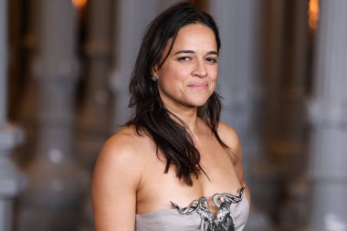 Michelle Rodriguez, Los Angeles Mucize Mile, Los Angeles, Kaliforniya, ABD 'de 2 Kasım 2024 tarihinde Los Angeles County Sanat Müzesi' nde düzenlenen Gucci tarafından sunulan 13. Geleneksel LACMA Sanat + Film Galası 2024 'e geldi..