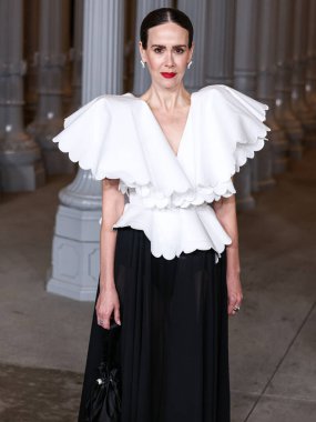 Sarah Paulson, Los Angeles Mucize Mile, Los Angeles, Kaliforniya, ABD 'de 2 Kasım 2024 tarihinde Los Angeles County Sanat Müzesi' nde düzenlenen Gucci tarafından sunulan 13. Geleneksel LACMA Sanat ve Film Galası 2024 'e geldi.. 