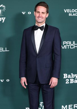 Evan Spiegel arrives at the 2024 Baby2Baby Gala Presented by Paul Mitchell held at the Pacific Design Center on November 9, 2024 in West Hollywood, Los Angeles, California, United States.  clipart