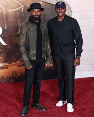 David Oyelowo ve Derek Luke, 18 Kasım 2024 'te Hollywood, Los Angeles, Kaliforniya, ABD' deki TCL Çin Tiyatrosu IMAX 'te düzenlenen Paramount Pictures' Gladyatör II 'nin Los Angeles galasına geldiler..