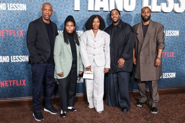 Denzel Washington, Katia Washington, Pauletta Washington, John David Washington ve Malcolm Washington 19 Kasım 2024 'te Hollywood' da düzenlenen Netflix 'in 