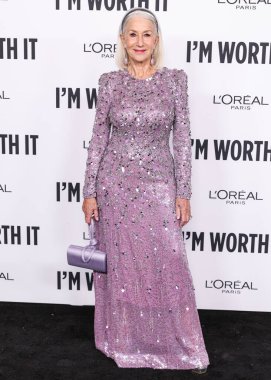 Helen Mirren arrives at the 19th Annual L'Oreal Paris' Women Of Worth Celebration 2024 held at NeueHouse Hollywood on November 21, 2024 in Hollywood, Los Angeles, California, United States.  clipart