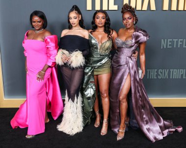 Shanice Williams, Kylie Jefferson, Moriah Brown ve Milauna Jackson, 3 Aralık 2024 'te Hollywood' da Hollywood, Los Angeles, Kaliforniya, ABD 'de düzenlenen Netflix' in 