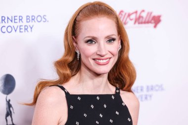 Jessica Chastain arrives at the 38th Annual American Cinematheque Awards 2024 Honoring Jessica Chastain held at The Beverly Hilton Hotel on December 6, 2024 in Beverly Hills, Los Angeles, California, United States. clipart