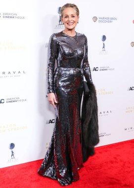Sharon Stone, 6 Aralık 2024 'te Beverly Hilton Oteli' nde düzenlenen Jessica Chastain onuruna düzenlenen 38. Geleneksel Amerikan Sinemacılık Ödülleri 'ne geliyor..